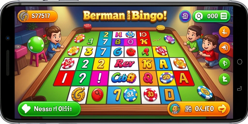 Screenshot gameplay Bingo yang menarik dan penuh warna.