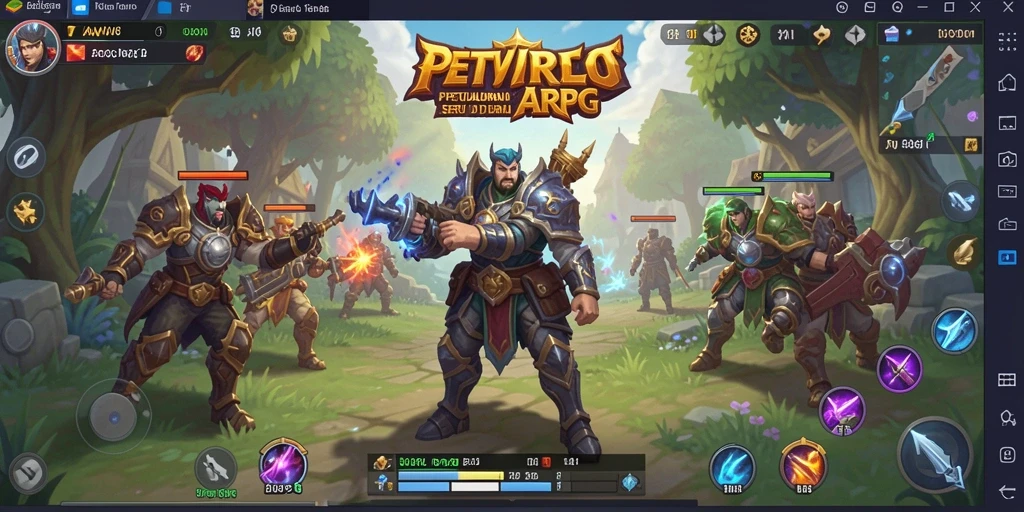 Tampilan menarik dari gameplay ARPG AW8 yang penuh aksi.