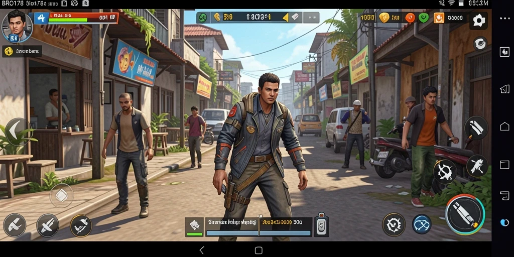 Tampilan gameplay BRO178 dengan interaksi karakter dan lingkungan yang hidup.