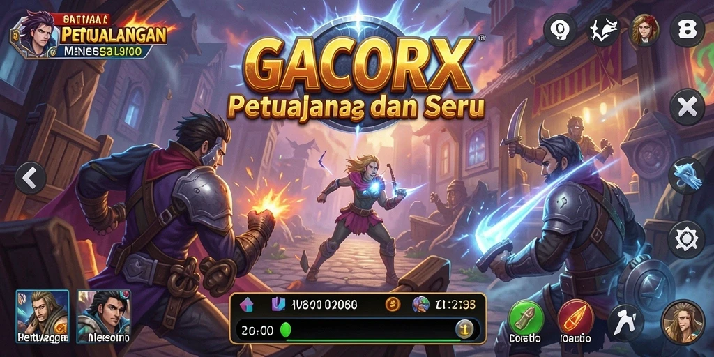Screenshot gameplay GACORX yang menampilkan petualangan seru.
