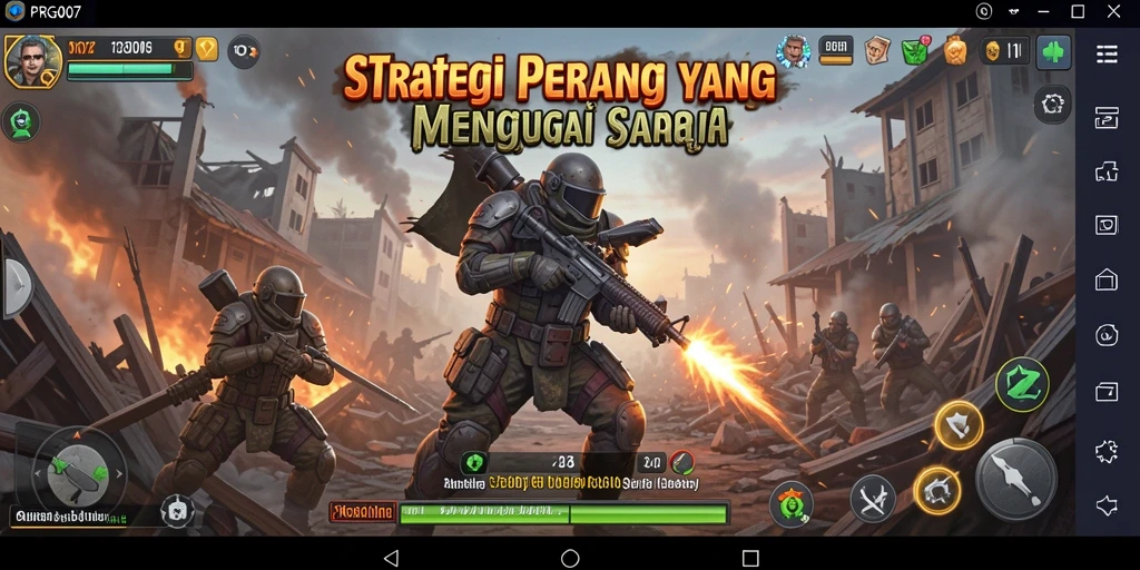 Gameplay mendebarkan dari PRG007 dengan strategi cerdas.