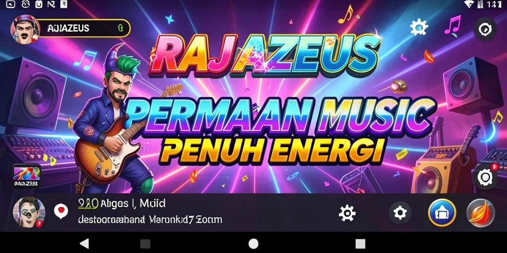 Tampilan gameplay RAJAZEUS dengan grafik yang memukau.