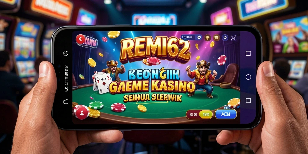 Tampilan menarik dari gameplay Kasino REMI62 yang seru.