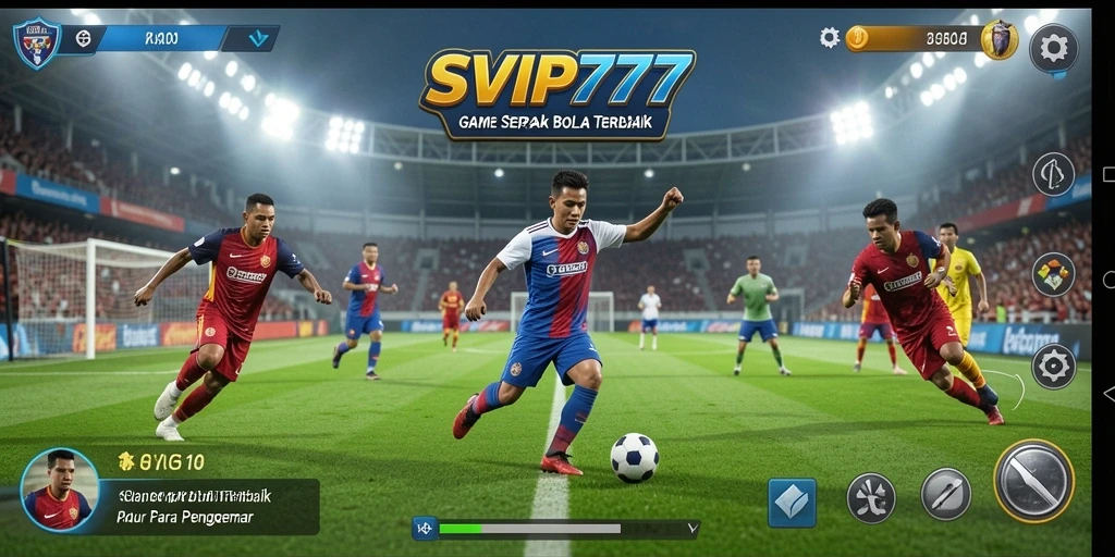 Tampilan menarik dari gameplay sepak bola di SVIP777.
