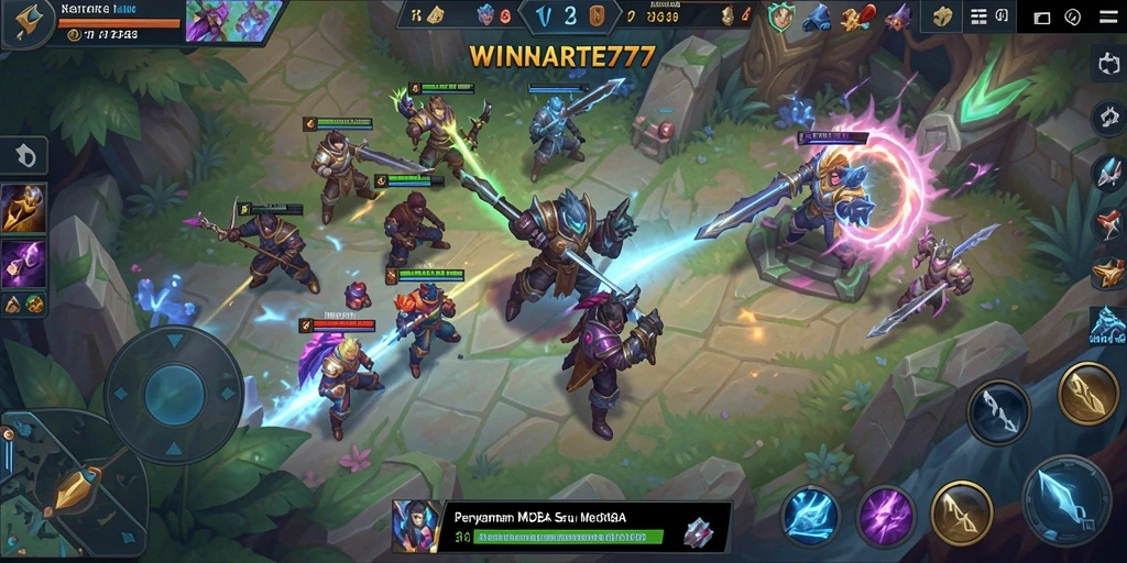 Tangkapan layar gameplay seru di WINRATE777 yang menunjukkan aksi pertempuran.